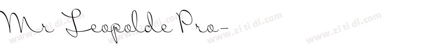 Mr Leopolde Pro字体转换